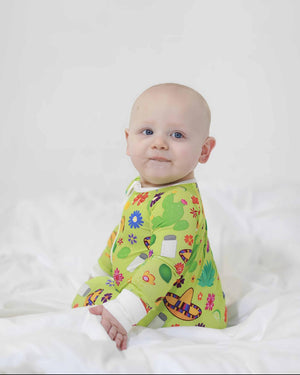 Lime Green Super Soft Bamboo Sleeper Baby Sitting