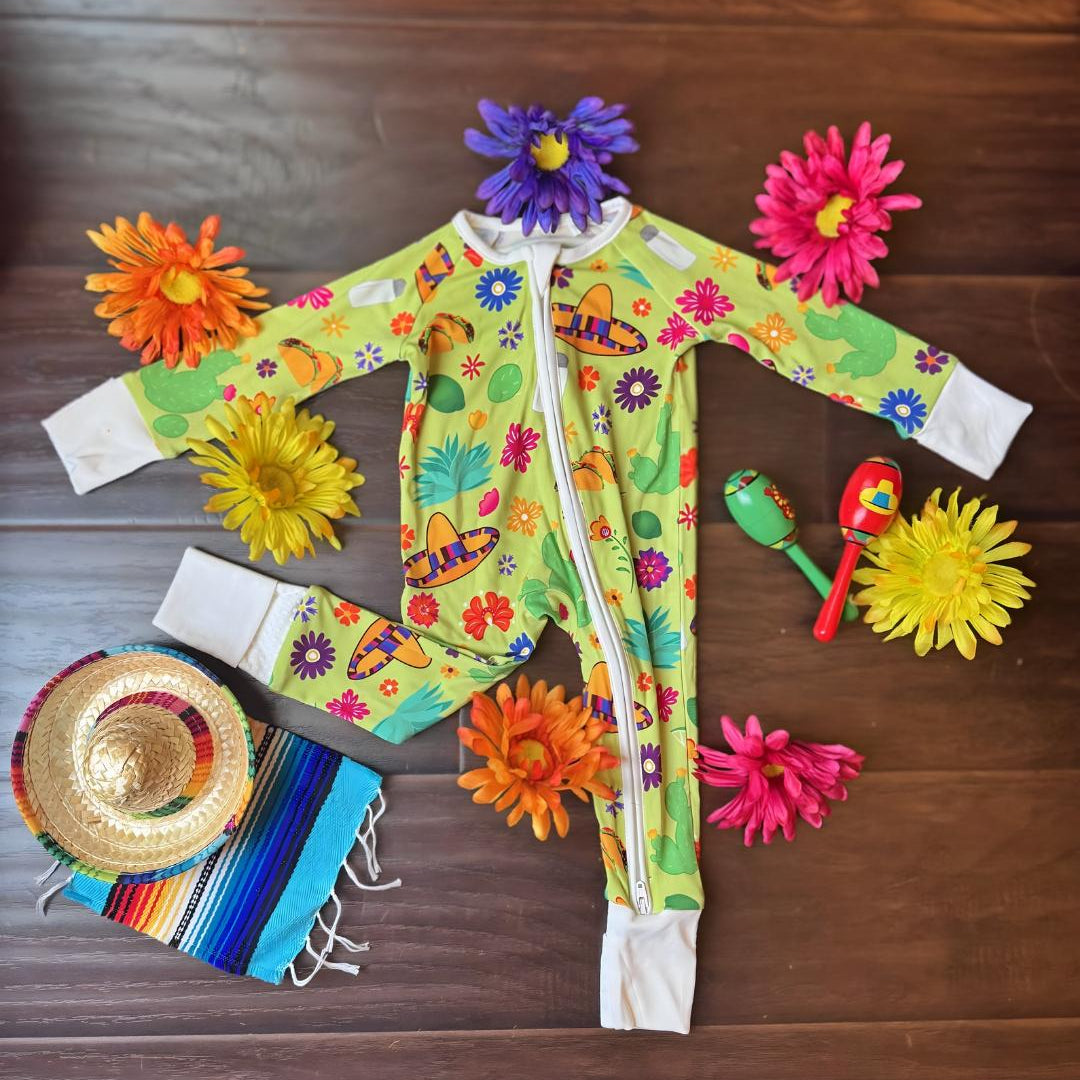 Lime Green Fun taco print