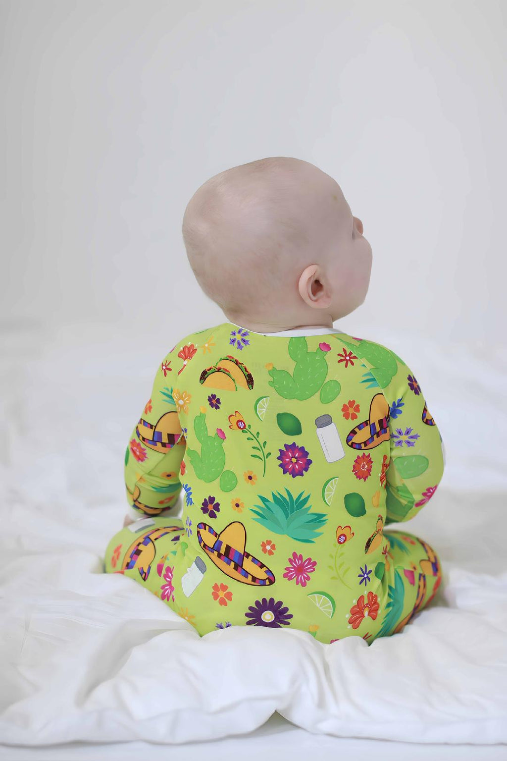 Cute Green Sleeper Footed for Babies